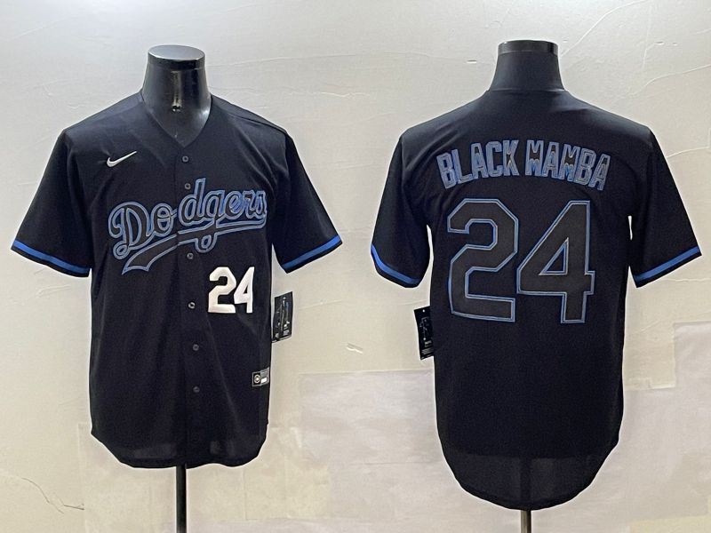 Men Los Angeles Dodgers 24 Black Mamba Black Classic Edition 2025 Nike MLB Jersey style 7